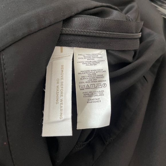 LOFT size 10 black ruffle dress romper - Picture 9 of 10